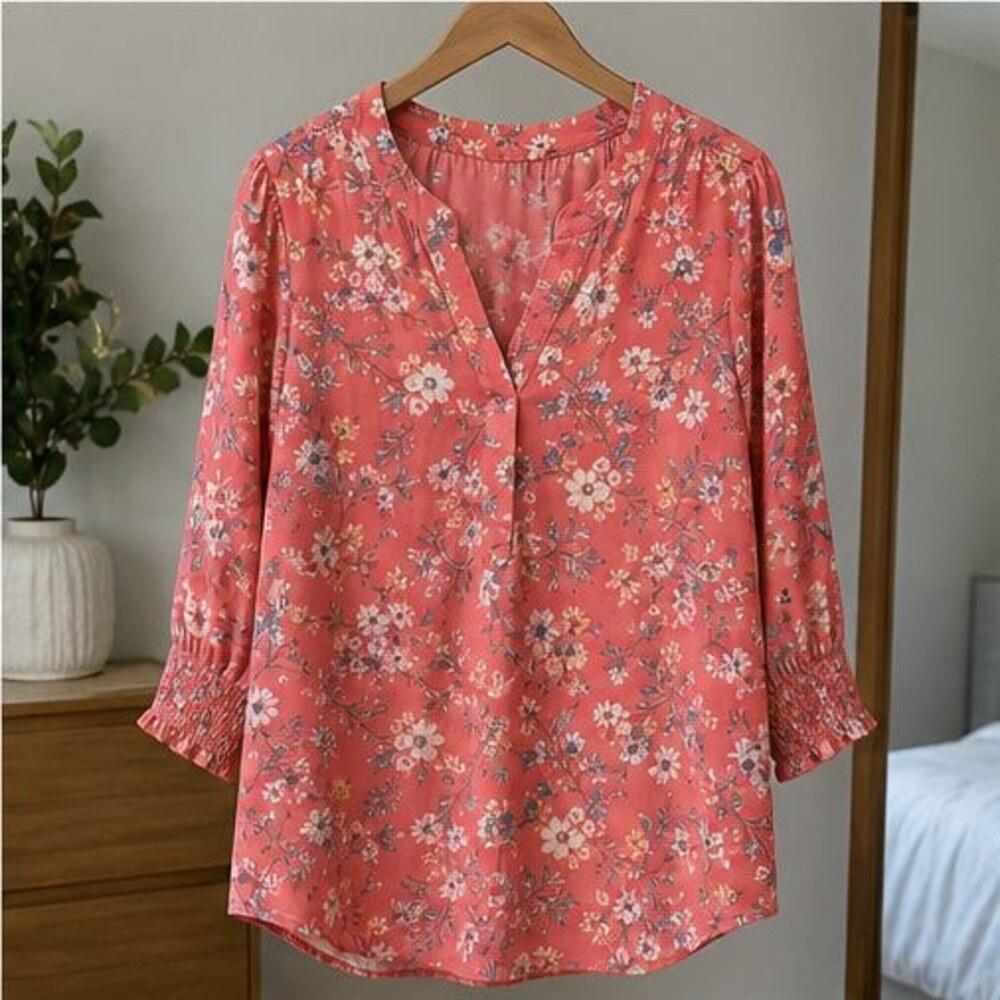 Blush Puff Sleeve Top